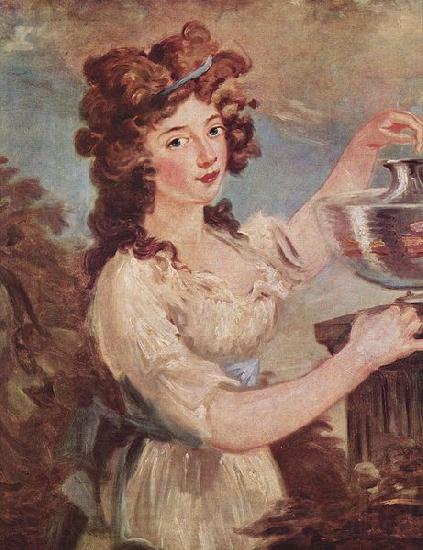 Joseph Van Bredael Portrait of a young lady with a goldfish